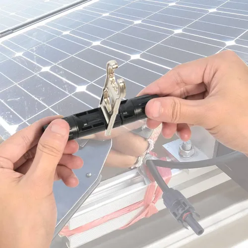 Miniatura 6 de ELFCULB 1 par de llaves de metal solar, herramientas de conector de panel solar, herramienta de montaje y desmontaje para sistema fotovoltaico solar