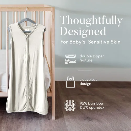 Miniatura 3 de MK & CO. ORGANICS - Saco de dormir unisex para bebé de 6 a 12 meses - Ropa de bebé neutra de género suave y elástica - Manta de bebé para bebé, ropa