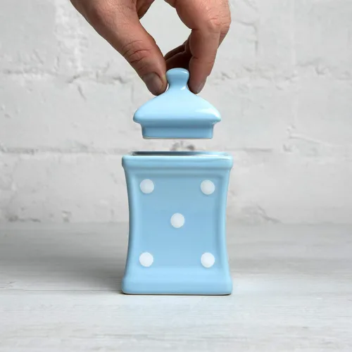 Miniatura 5 de City to Cottage Hierba de cocina de cerámica pequeña hecha a mano de 5.3 oz/5.1 fl oz, especias, tarro de almacenamiento con tapa, recipiente