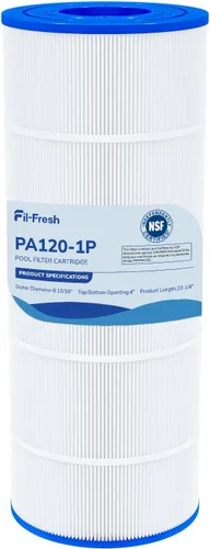 Fil-fresh Cartuchos de filtro de piscina C1200 compatibles con Hayward C1200, repuesto para Pleatco PA120, Hayward CX1200RE, Unicel C-8412, 120 pies