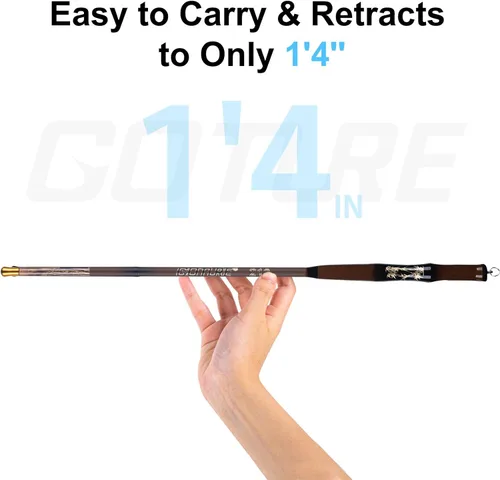 Miniatura 5 de Goture 2Pcs Telescopic Pocket Mini Fishing Rods, Portable Bamboo Small Handle Fishing Rod, Ultralight High Strength Stream River Dike Lake Fishing