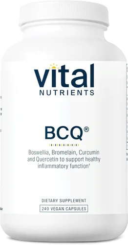Miniatura 7 de Vital Nutrients BCQ Suplemento vegano de boswellia, bromelina, curcumina y quercetina Suplemento de apoyo para las articulaciones Apoya