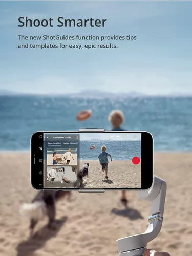 Miniatura 4 de DJI OM 5 estabilizador de cardán para teléfono inteligente, cardán de teléfono de 3 ejes, barra de extensión integrada, portátil y plegable, cardán
