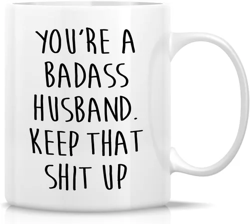 Miniatura 26 de Retreez - Taza divertida con texto en inglés "Once in A While Someone Amazing Comes Along", 325 ml, tazas de café de cerámica, regalos de cumpleaños