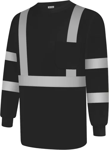 Camisas de seguridad Uno Mejor para hombre Clase 3 Camisas de alta visibilidad, Camisas reflectantes de alta visibilidad para hombre y mujer,