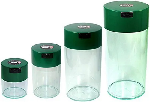 Miniatura 5 de Tightvac - Juego de 4 recipientes herméticos patentados, contenedor al vacío multiusos que mantiene tus hierbas y productos secos frescos y Negro