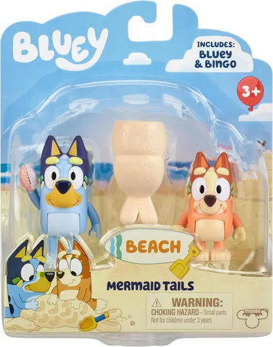 Miniatura 13 de Bluey Action Heroes - Juego de figuras de juguete de 2 unidades, figuras articuladas de personajes con figuras de karate y mochila propulsora