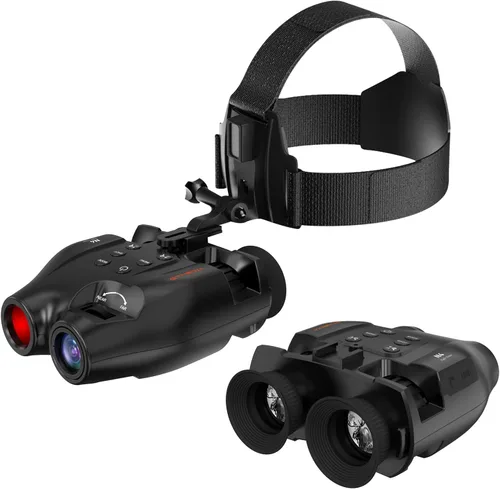 Miniatura 10 de Gafas de visión nocturna 4K, prismáticos de visión nocturna infrarroja para adultos, binoculares de pantalla grande HD pueden guardar fotos y videos