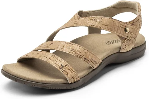 Miniatura 12 de Rihero Sandalias ortopédicas con soporte de arco para mujer, cómodas sandalias planas ortopédicas ajustables e informales