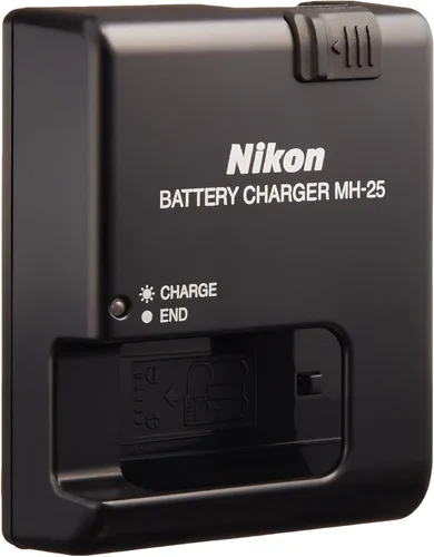 Nikon Cargador rápido MH-25 para batería de iones de litio EN-EL15 compatible con cámaras digitales Nikon D7000 y V1
