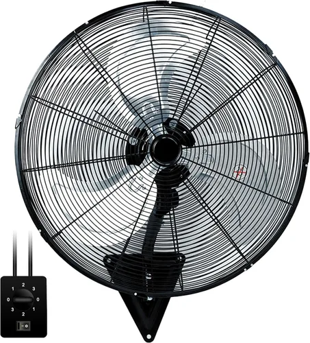 Miniatura 8 de Ventilador de pared de 20 pulgadas, ventilador de pared resistente de 7100 CFM con 3 velocidades e inclinación ajustable, ventiladores oscilantes