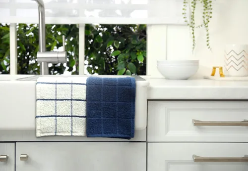 Miniatura 5 de Paño de cocina y toalla de 100 % algodón, paquete de 6, toallas de cocina súper suaves y absorbentes, perfectas para limpieza de cocina y lavado