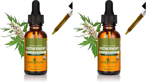 Miniatura 11 de Herb Pharm Gotas de extracto líquido de motherwort orgánico certificado para soporte del sistema endocrino, 1 onza