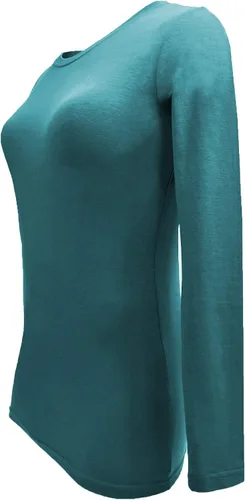 Miniatura 97 de Natural Uniforms Camiseta Under Scrub para mujer, cuello redondo, manga larga, paquete de 3, paquete múltiple de 3