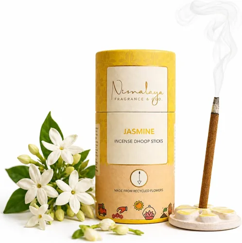 Miniatura 10 de Nirmalaya Combo de palitos de sándalo prémium para el hogar 40 palitos de dhoop y 40 varillas de incienso para oración, fragancia del hogar