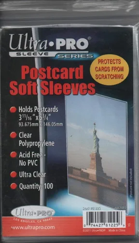 Miniatura 2 de 6 cada uno: Postal Soft Sleeves Clear Polipropileno - (Pack de 100)