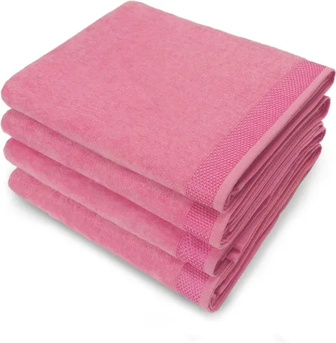 Miniatura 5 de Kaufman - Toallas de baño de terciopelo de color sólido, toalla de playa, toalla de piscina, 100% algodón, 30 x 60 pulgadas, toalla absorbente
