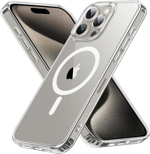 Miniatura 81 de Funda magnética diseñada para iPhone 11 Pro Max, [probada en caídas de grado militar] [compatible con MagSafe] Funda protectora delgada translúcida