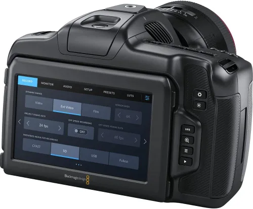 Miniatura 5 de Blackmagic Design Cámara de cine de bolsillo 6K G2 (CINECAMPOCHDEF6K2) + lente Canon EF de 1.969 in (0570C002) + tarjeta de memoria de 64 GB +