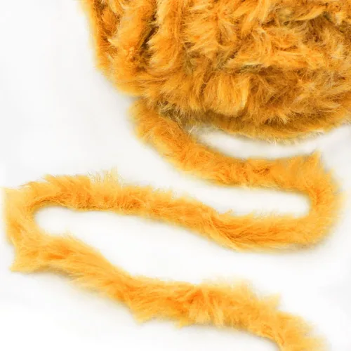 Miniatura 4 de NICEEC Hilo de Pelo Sintético Super Suave, Grueso y Esponjoso, Hilo de Pestañas para Crochet y Tejido (Longitud Total 192m/9.1kg) - Otoño/300g