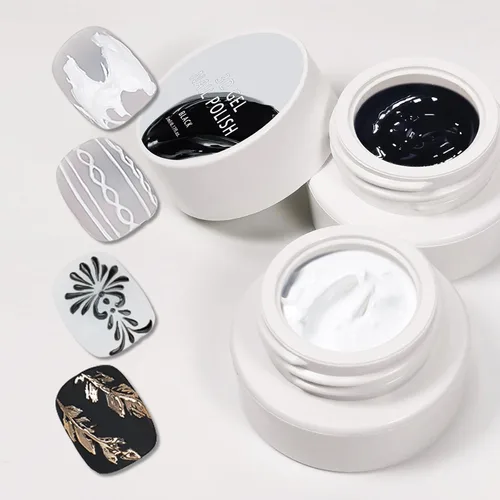 Miniatura 6 de Gel Sólido 3D para Esculpir Uñas para Arte de Uñas, Gel de Arte de Uñas 3D Multifuncional 3D para Moldeado de Uñas para Salón en Casa DIY (Blanco)