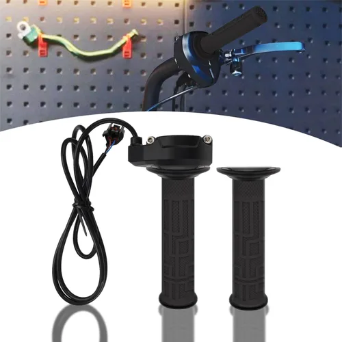 Miniatura 9 de Sur Ron - Conjunto de tubo de acelerador + empuñaduras de acelerador eléctrico de 7/8 pulgadas y 0.866 in para manillar de motocicleta Sur Ron Light