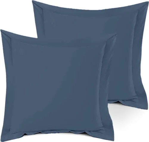 Miniatura 19 de Juego de 2 fundas de almohada estándar de 600 hilos, 100% algodón egipcio, con cierre de sobre, tamaño estándar de 20 x 26 pulgadas, fundas