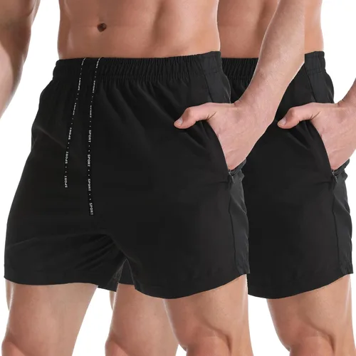 VPOS Pantalones cortos de gimnasio para hombre de 5 pulgadas, ligeros pantalones cortos deportivos para hombre, de secado rápido, con bolsillos con