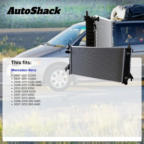 Miniatura 2 de Autoshack - Radiador compatible con Mercedes-Benz, S550 2007-2011 CL550 2007-2011 S63 AMG 2008-2010 CL63 AMG 2008-2011, V8 4.7L 5.5L 6.3L
