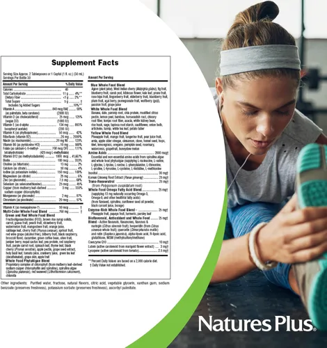 Miniatura 5 de Natures Plus Source of Life Gold - Multivitamínico líquido de 8 onzas, con vitaminas D3, B12 y K2, apoyo para la sangre, los huesos y el sistema