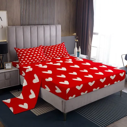 Miniatura 29 de Juego de sábanas de camping Happy Camping para niños Queen 4 piezas, juego de ropa de cama de autocaravana, juego de sábanas de accesorios de coche