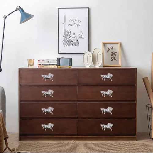 Miniatura 7 de 6 pomos en forma de caballo, manija de puerta, armario, cajón, aparador, pomos de un solo agujero, manijas para muebles de cocina, armario, armario