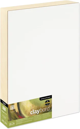 Miniatura 86 de Ampersand Art Supply Panel de pintura de madera: Serie Museo Claybord, 10 "x 10", 2" Perfil con acunado Perfil con cuna de 2