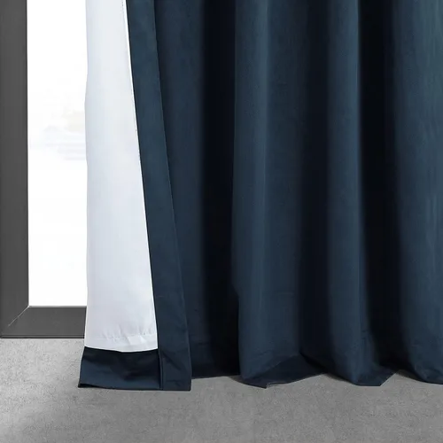 Miniatura 9 de HPD Half Price Drapes Cortinas Opacas Térmicas de Terciopelo Signature para Sala de Estar de 63 Pulgadas de Largo (1 Panel) con Bolsillo para Barra