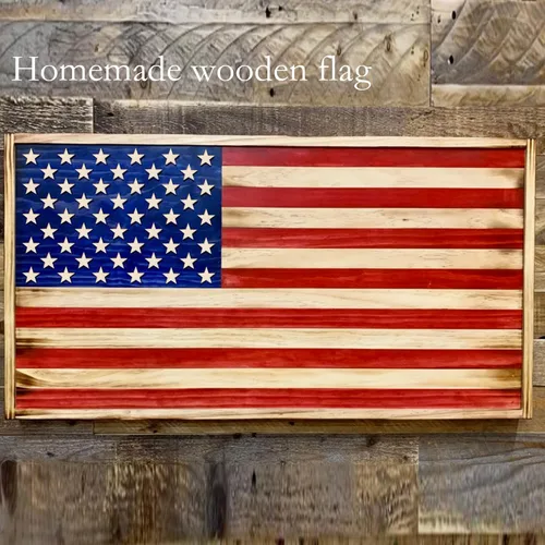 Miniatura 6 de HADDIY Estrellas pequeñas de madera de 1 pulgada para manualidades, 200 piezas de adornos de madera sin terminar para hacer banderas de madera