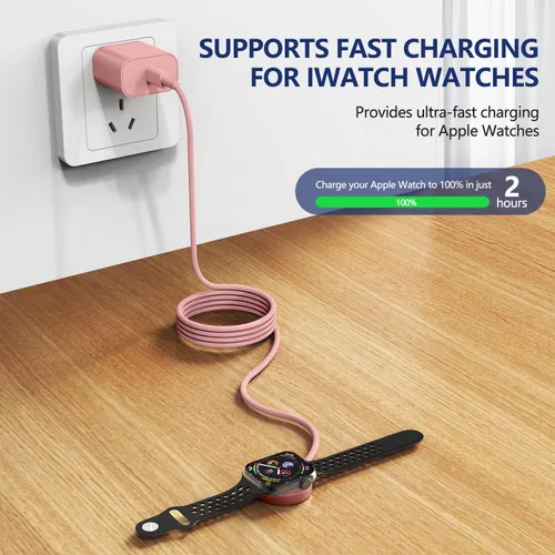 Miniatura 5 de Susnwere Cargador Rápido para Cargadores de Apple Watch con Bloque de Carga de 20W, USB C Magnético para Cable de Carga Rápida i-Watch para Watch