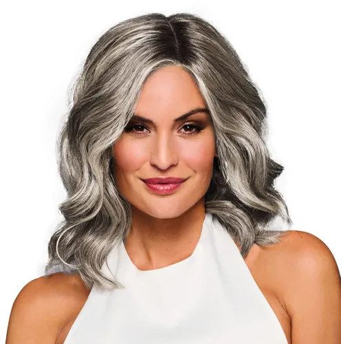 Miniatura 34 de Raquel Welch Bella Vida - Peluca ondulada en capas, 100% atada a mano, longitud de hombro por Hairuwear, gorra pequeña promedio, RL10/12 castaño