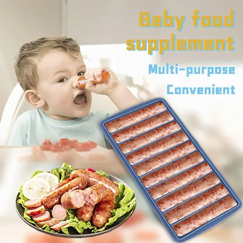 Miniatura 7 de LessMo 3 bandejas para cubitos de hielo, bandeja larga para palitos de hielo de silicona con tapa, palo estrecho rectangular, reutilizable