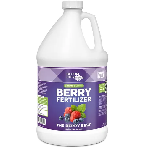 Bloom City 's Organic Berry Best - Fertilizante de arándanos y fresas, bayas orgánicas, galón (128 onzas)