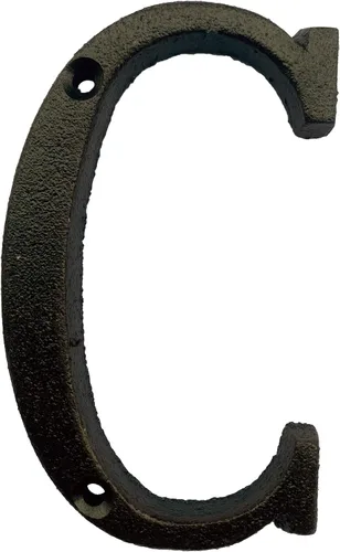 Miniatura 15 de BetLight Número de casa de hierro fundido de 5.5 pulgadas de alto, números de dirección de casa sólidos, elegante acabado marrón negro, fácil