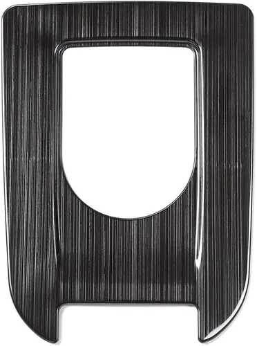 YIWANG Cubierta de placa de cambio de engranajes de plástico ABS para Land Rover Discovery Sport 2015-2018 Accesorios de coche (negro cepillado)