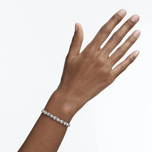 Miniatura 5 de Swarovski - Colección de pulseras y aretes de tenis para mujer acabado de rodio cristales transparentes