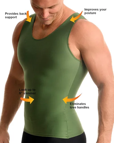 Miniatura 4 de Insta Slim musculosa de compresión muscular (Int) para hombre