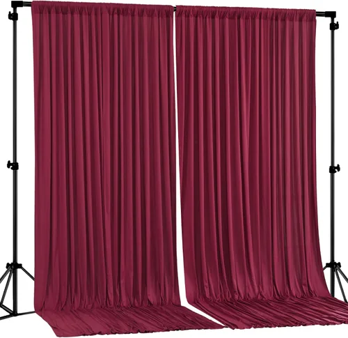 Miniatura 27 de Cortinas de Fondo Beige - Cortinas de Poliéster Sin Arrugas para Fotografía, Cortinas de Fondo para Fiestas, para Decoraciones de Baby Shower