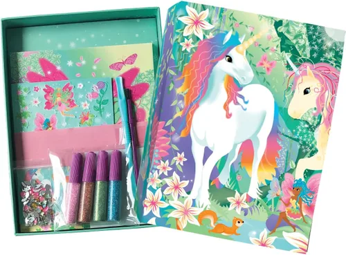 Miniatura 9 de BOX CANDIY Kit de arte para rascar de hadas y unicornios del bosque totalmente mágico para hacer, exhibir y compartir