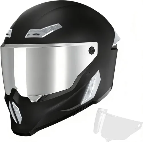 Miniatura 14 de Cascos para motocicleta MXJ Gear para hombres y mujeres adultos, Casco integral para motocicleta, MG666 aprobado por DOT, para carreras en la calle