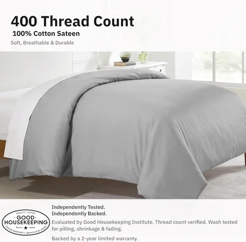 Miniatura 4 de California Design Den - Ropa de cama para mayor comodidad 07 - Gris claro (sin edredón)
