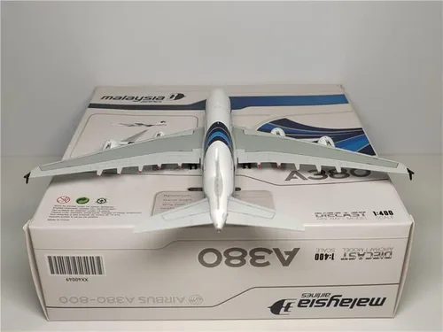 Miniatura 7 de JC Wings Malaysia Airlines para Airbus A380 9M-MNE 1/400 DIECAST modelo preconstruido