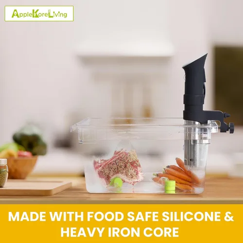 Miniatura 2 de KORE Sous Vide - Imanes pesados, acero inoxidable y silicona de grado alimenticio, mantienen las bolsas de alimentos completamente sumergidas