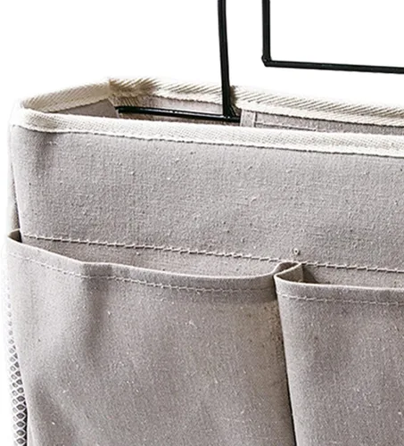 Miniatura 6 de Cosiki Bolsa de almacenamiento para colgar junto a la cama, mesita de noche, organizador de escritorio colgante para cabeceros, literas